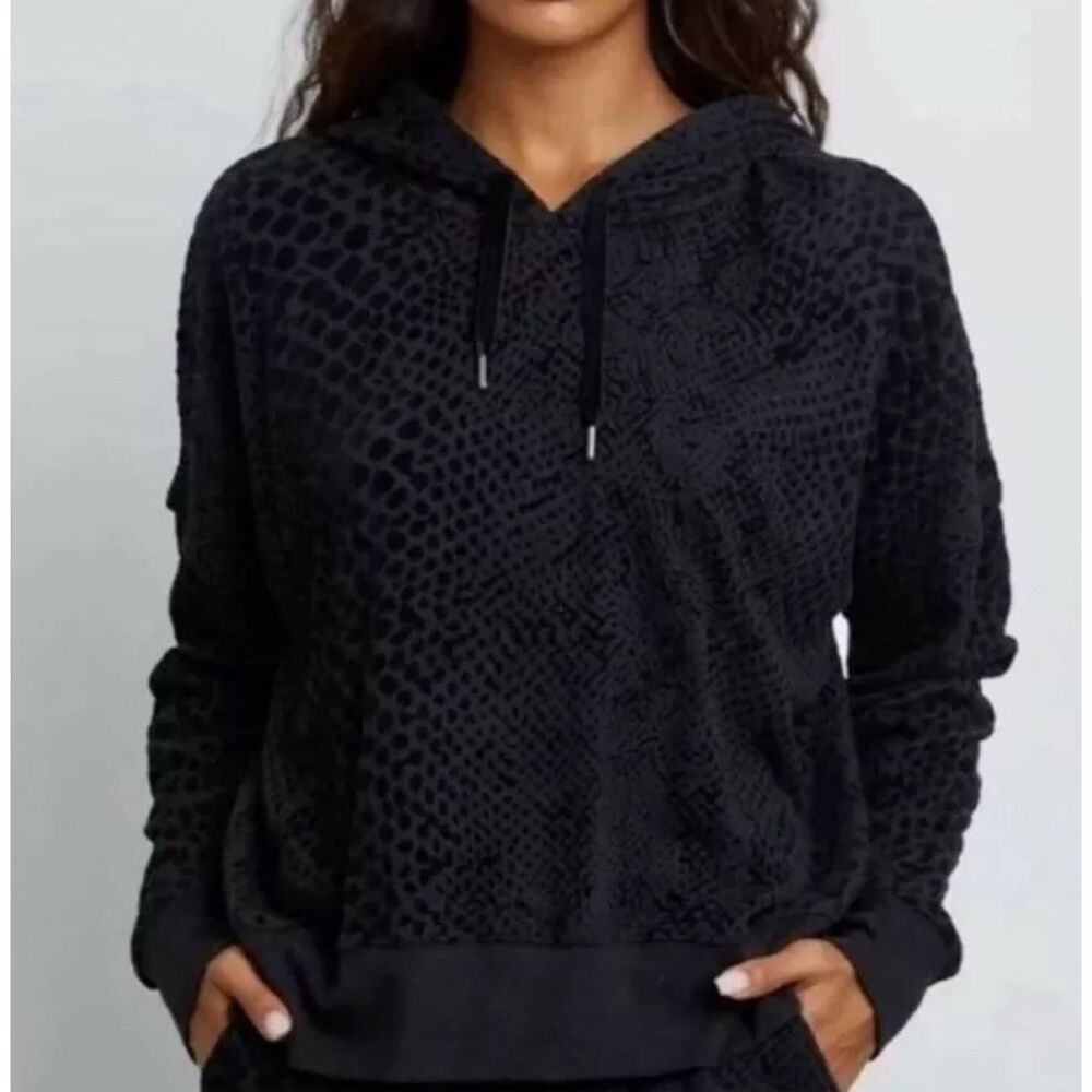 Rails Black Textured Hoodie
